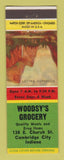 Matchbook Cover - Woodsy's grocery Cambridge City IN