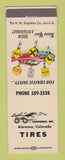 Matchbook Cover - Chaparral Tires Alamosa Colorado