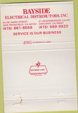 Matchbook Cover - Bayside Electrical Dist Rainbow Oakland CA 40 Strike