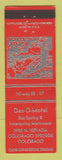 Matchbook Cover - Dan D Motel Colorado Springs