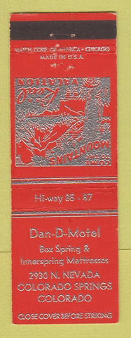 Matchbook Cover - Dan D Motel Colorado Springs