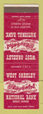 Matchbook Cover - West Greeley National Bank Colorado