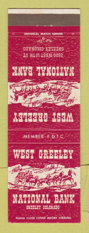 Matchbook Cover - West Greeley National Bank Colorado