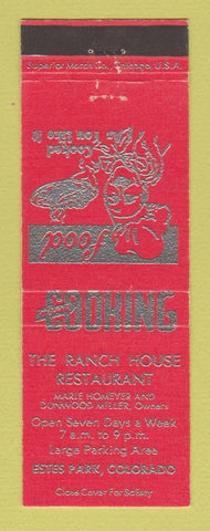 Matchbook Cover - Ranch House Restaurant Estes Park Colorado