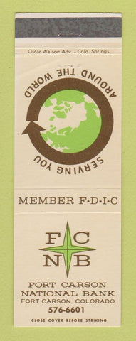Matchbook Cover - Fort Carson National Bank Colorado