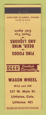 Matchbook Cover - Wagon Wheel Littleton Colorado