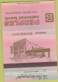 Matchbook Cover - Peoples National Bank Clay Center KS rainbow 40 Strike