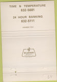 Matchbook Cover - Peoples National Bank Clay Center KS rainbow 40 Strike