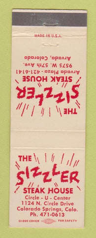 Matchbook Cover - Sizzler Steak House Colorado Springs