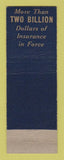 Matchbook Cover - Lincoln Life Insurance Col. Edw Mueller Colorado Springs