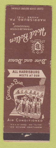 Matchbook Cover - Hotel Bolton Harrisburg PA