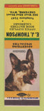 Matchbook Cover - EJ Thompson Advertising Cheyenne WY
