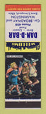 Matchbook Cover - Dan D Bar East Liverpool OH
