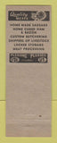 Matchbook Cover - Lange's Market Locker Mayville WI