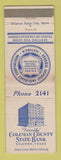 Matchbook Cover - Coleman State Bank Coleman TX WEAR