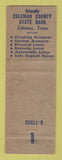 Matchbook Cover - Coleman State Bank Coleman TX WEAR