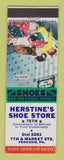 Matchbook Cover - Herstine's Shoe Store Perkasie PA
