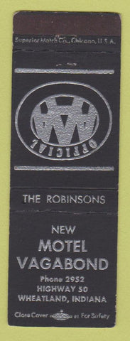 Matchbook Cover - Motel Vagabond Wheatland IN