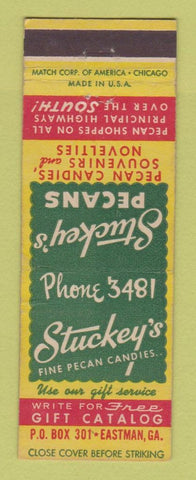 Matchbook Cover - Stuckey's Pecan Candy Eastman GA