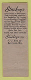 Matchbook Cover - Stuckey's Pecan Candy Eastman GA