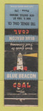 Matchbook Cover - Blue Beacon Coal Dinger New Castle IN WEAR