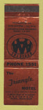 Matchbook Cover - Triangle Motel Alma MI