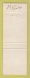 Matchbook Cover - Triangle Motel Alma MI