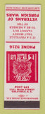 Matchbook Cover - VFW Columbus OH