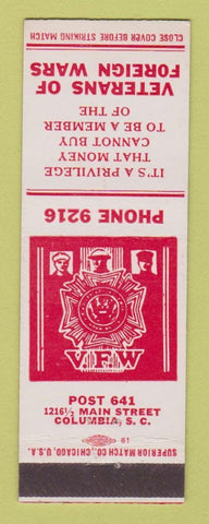 Matchbook Cover - VFW Columbus OH