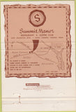Matchbook Cover - Summit Manor Restaurant Seven Corners VA 40 Strike