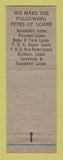 Matchbook Cover - First National Bank Vandalia IL