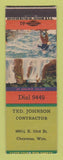 Matchbook Cover - Ted Johnson Contractor Cheyenne WY
