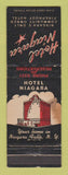 Matchbook Cover - Hotel Niagara Falls NY STAINED
