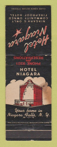Matchbook Cover - Hotel Niagara Falls NY STAINED
