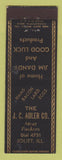 Matchbook Cover - JC Adler Meat Packers Joliet IL