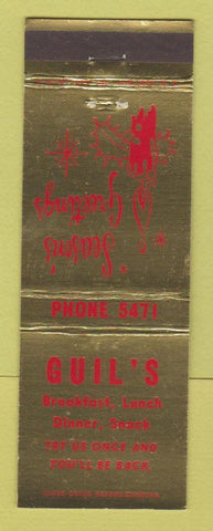 Matchbook Cover - Guil's Restaurant Christmas