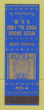 Matchbook Cover - West Shore VFW Wormleysburg PA