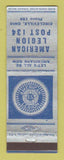 Matchbook Cover - American Legion Circleville OH WWII