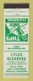 Matchbook Cover - Lyles Cleaners Sedalia MO
