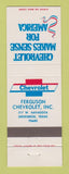 Matchbook Cover - Chevrolet Ferguson Groesbeck TX