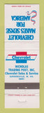 Matchbook Cover - Chevrolet Nicholas Trading Post Summersville WV