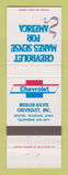 Matchbook Cover - Chevrolet Medler Davis Dexter MO