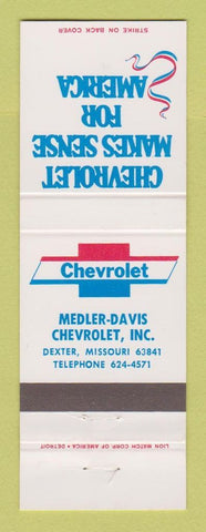 Matchbook Cover - Chevrolet Medler Davis Dexter MO