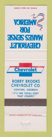 Matchbook Cover - Chevrolet Bobby Brooks Conyers GA