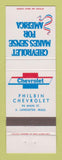 Matchbook Cover - Chevrolet Philbin South Lancaster MA
