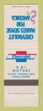 Matchbook Cover - Chevrolet D&I Motors Gillette WY