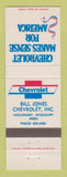 Matchbook Cover - Chevrolet Bill Jones Hazlehurst MS