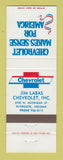 Matchbook Cover - Chevrolet Jim Labas Plymouth IN
