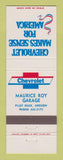 Matchbook Cover - Chevrolet Maurice Roy Pilot Rock OR