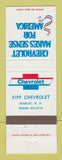 Matchbook Cover - Chevrolet Kipp Edgeley ND